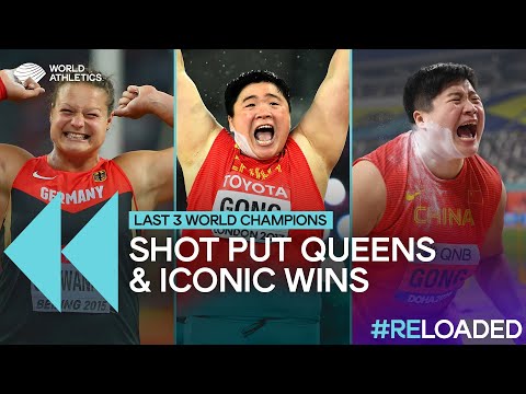 Women's shot put world champions | Last Three