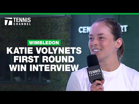 Katie Volynets Picks Up First Main Draw Wimbledon Win | 2024 1st Round Interview