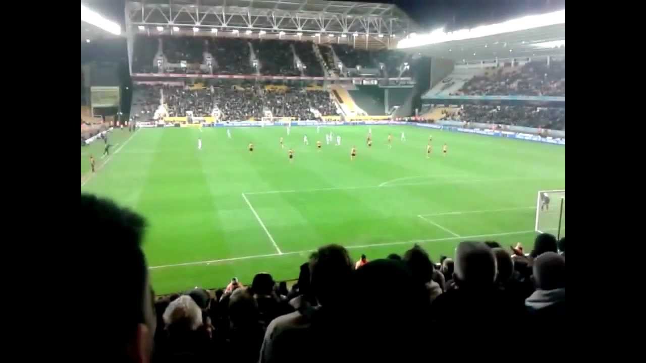 Wolves fans after Johnson goal vs Blackburn - YouTube
