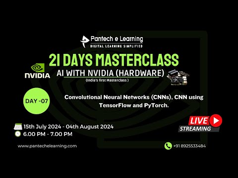 DAY 07 - Convolutional Neural Networks (CNNs), CNN using TensorFlow and PyTorch.