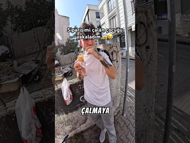 Siparişimi çalan çocuğu yakaladım 😱😱 #shorts #tiktok #motovlog #keşfet #viral #fyp #reels #kurye