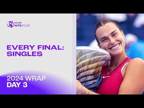 Every Singles Championship Point From The 2024 WTA Tour | 2024 WTA Wrap | Day 3