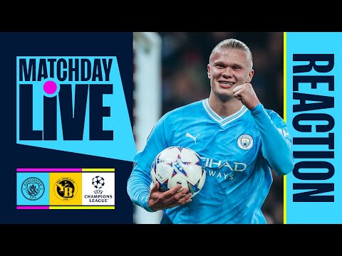City through to round of 16 after 100th win in Europe! | MATCHDAY LIVE | Man City v Young Boys