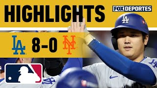 ⚾🔥 DODGERS GOLPEAN A LOS METS | Los Angeles Dodgers 8-0 New York Mets | HIGHLIGHTS | MLB