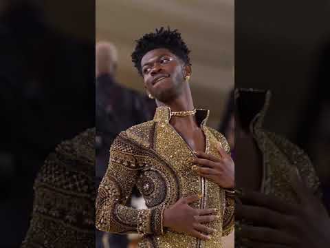 Video: Lil Nas X STUNS with 3 ✨golden✨ Met Gala Looks
