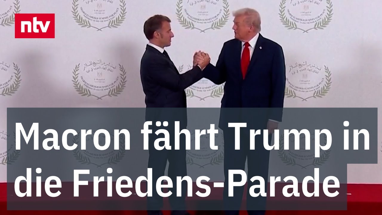 Macron fährt Trump in die Friedens-Parade - Geiseln feiern Freiheit