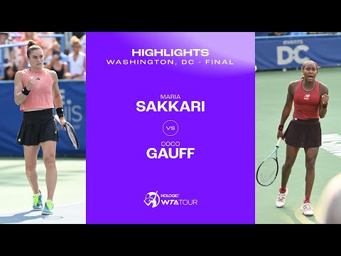 Maria Sakkari vs. Coco Gauff | 2023 Washington, DC Final | WTA Match Highlights