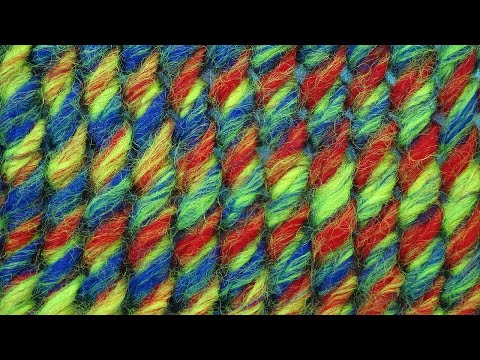 Закрученный узор — Лучшие узоры вязания спицами