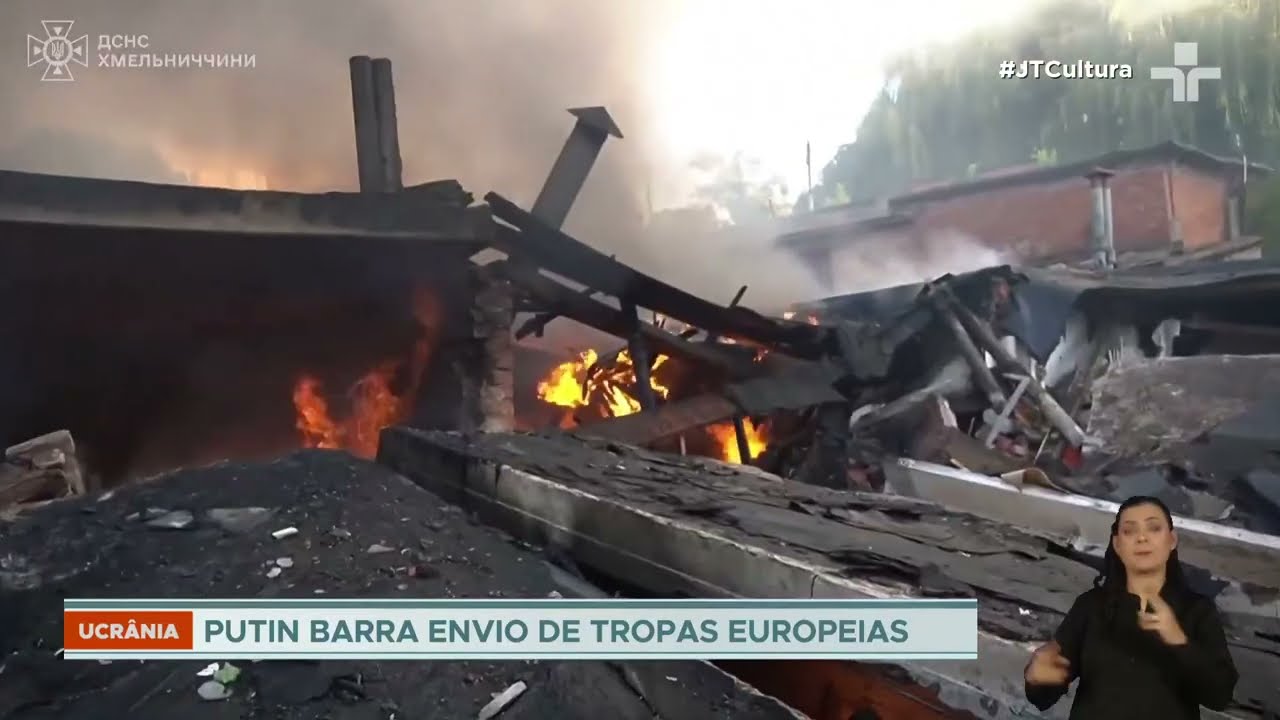 Putin rejeita envio de tropas europeias à Ucrânia