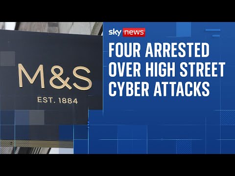 Woman and three teens arrested over high street cyber attacks