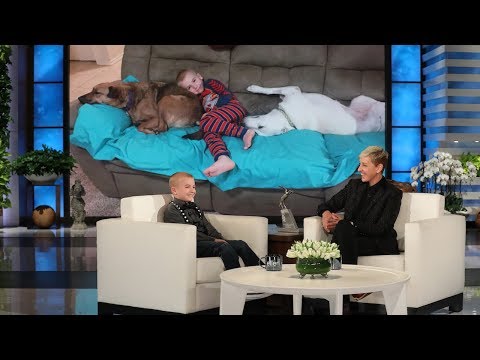 Ellen Welcomes Delightful Kid Dog Rescuer Roman McConn