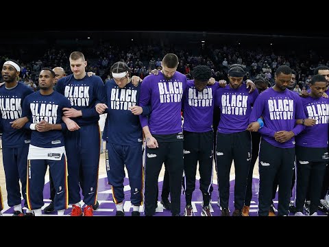 Kings, Nuggets unite for moment of solidarity with Alex Len, Ukraine video clip 