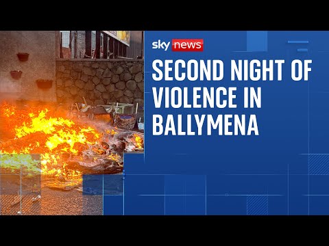 Fireworks and bottles thrown at Ballymena police