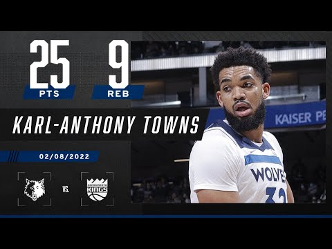 KAT drops 25 PTS & 9 REB on the Kings video clip 