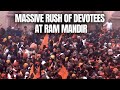 Ayodhya Ram Mandir | Massive Rush At Ram Temple In Ayodhya Day After Grand Opening