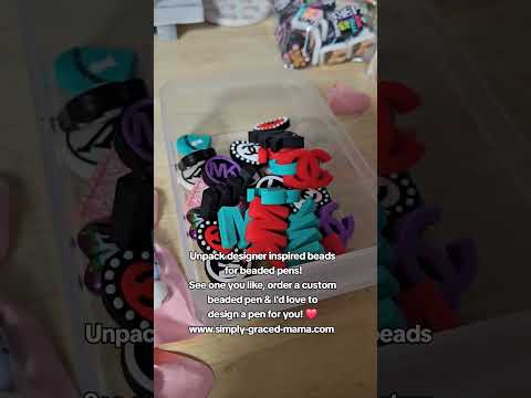 #asmr #asmrsounds #unboxing #designer #beadedpens