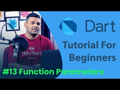 Function Parameters - Named and Optional - #13 Dart Programming Tutorial for Beginners