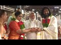 Prime Minister Narendra Modi visits Guruvayur Temple and blesses newly wedded couples in the temple.