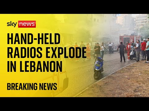 BREAKING: Blasts heard in Beirut as hand-held radios explode in Lebanon, Hezbollah say