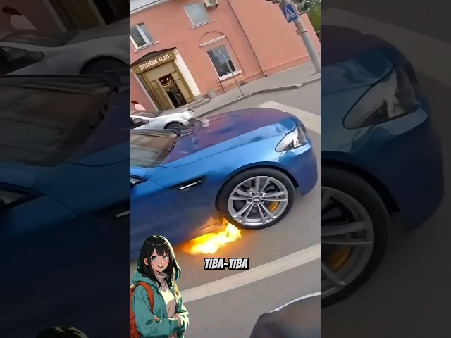 DRAMA JALANAN‼️BMW Terbakar, Biker Jadi Pahlawan 😯💥