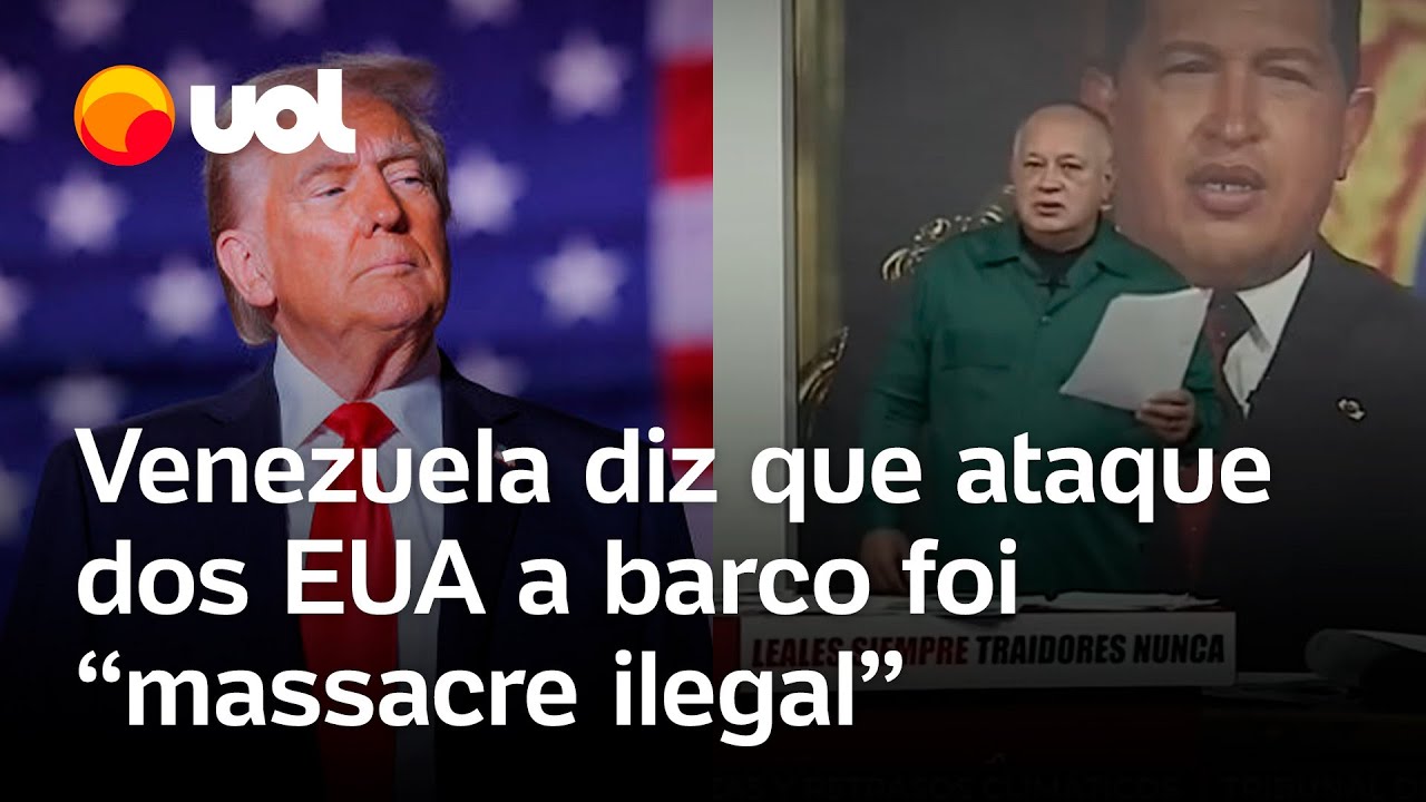 EUA x Venezuela ministro venezuelano chama ataque dos EUA a barco de massacre ilegal confira