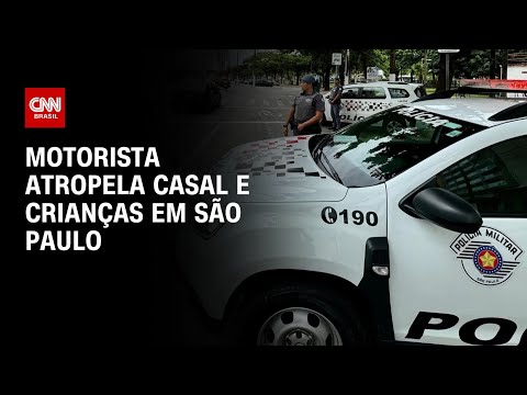 Motorista atropela casal e crianças em São Paulo | LIVE CNN