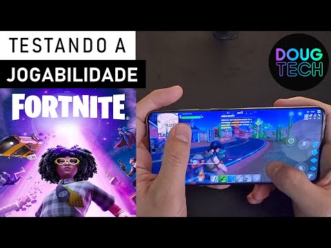 Jogando o Fortnite no Samsung Galaxy S20 Plus