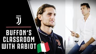 Gianluigi Buffon puts Adrien Rabiot’s Italian knowledge to the test | Buffon's Classroom!  😂🇮🇹???