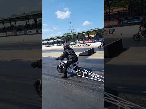 Street Outlaws (Dominator vs Kye Kelley) Minibike Race
