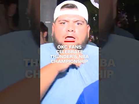 OKC fans celebrate Thunder’s NBA championship