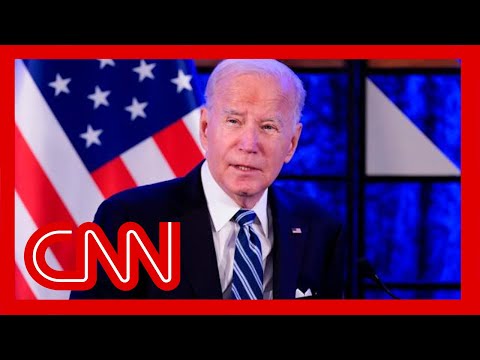 Watch Biden's full remarks arriving in Israel