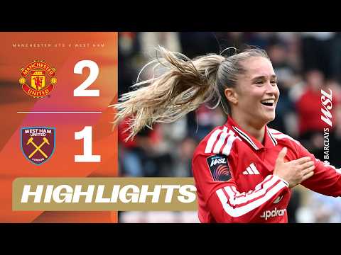 Stoppage Time Drama | Manchester United v West Ham | Barclays WSL 26/27