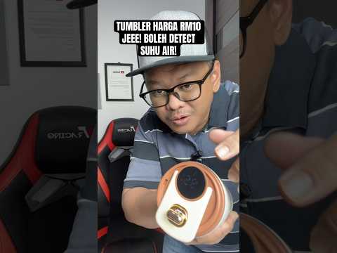 Tumbler air panas & sejuk RM10 jeeee! Tapi kualiti dah mcm beratus! Ada penanda suhu air!