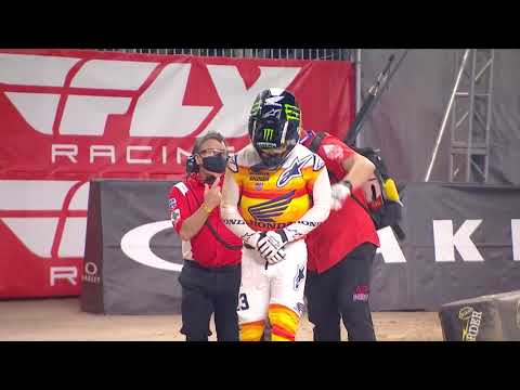 Supercross Round #2 450SX Highlights - Houston, TX, NRG Stadium - Jan 19, 2021 #supercross