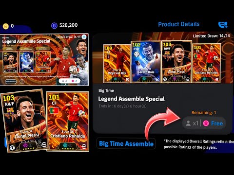 OMG 😱 Big Time Legend Assemble Pack is Here !! eFootball 2026 Mobile 