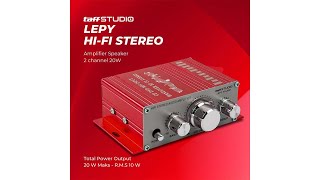 Pratinjau video produk TaffSTUDIO Lepy Hi-Fi Stereo Amplifier Speaker 2 channel 20W - HY-2001