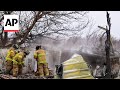 Texas wildfire destroys homes in small community
