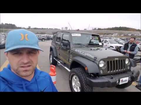How much is a Jeep Wrangler at a Dealer Only Auction ?