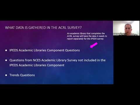 ACRL Benchmark: Using the Acad Lib Trends & Stats Survey Data for Peer Comparison, Advocacy, & Rsrch