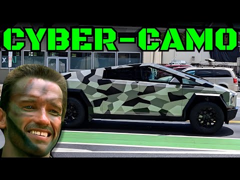 Camouflaged Cybertruck!? | Tesla Time News