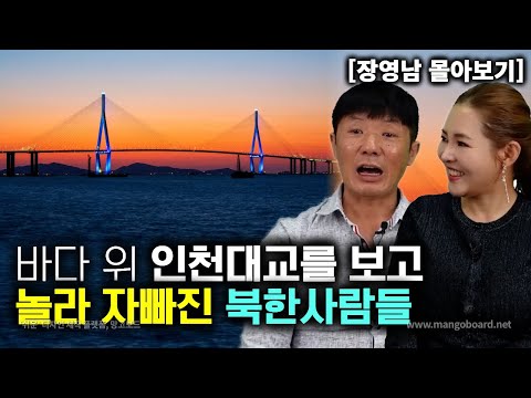 [장영남_몰아보기] 바다 위 인천대교를 보고 놀라자빠진 북한사람들!