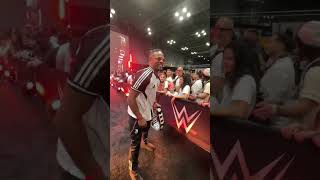 Superstar entrance for Patrice Evra! #wwe #juventus #fanaticsfest