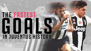 ⏱ The Fastest Goals in Juventus History! | Del Piero, Dybala, Rossi & More! | Juventus
