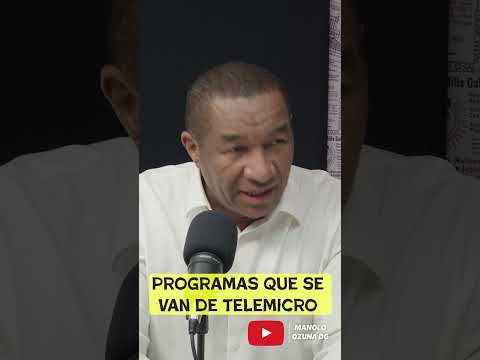 MIGUEL ALCÁNTARA NOS REVELA LOS PROGRAMAS QUE DEJAN TELEMICRO 📺