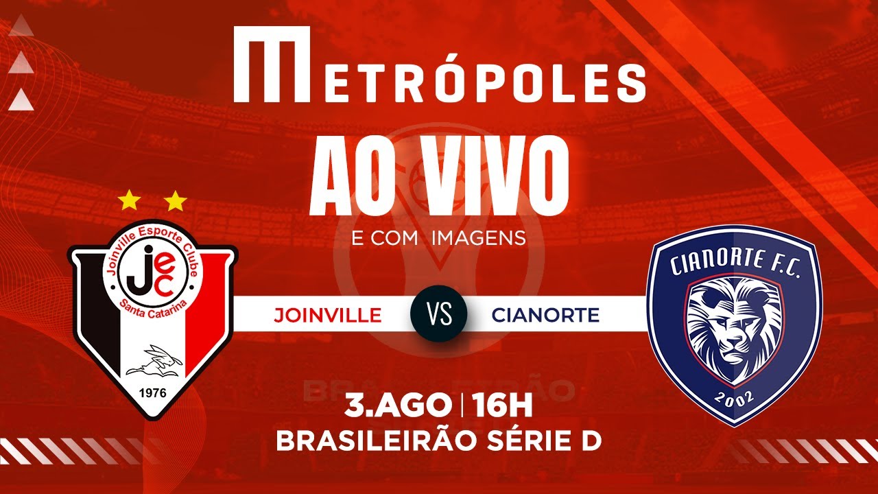 SÉRIE D AO VIVO COM IMAGENS JOINVILLE SC X CIANORTE PR   03082025