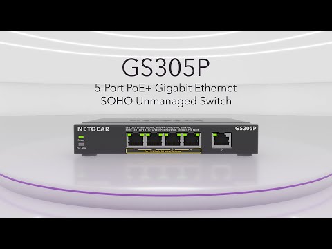 New 5-Port PoE+ Gigabit Ethernet Unmanaged Switch perfect for Small and Home Offices