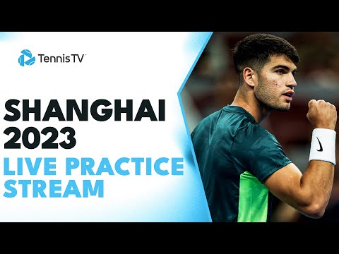 LIVE: Carlos Alcaraz Practice Before Dimitrov Clash | Shanghai 2023