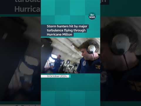 A team who collect data for #hurricane research called it ‘a bumpy ride' #itvnews #hurricanemilton
