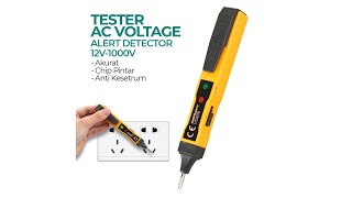 Pratinjau video produk Taffware ANENG Tester Pen Non Contact AC Voltage Alert Detector 12V-1000V - VD806