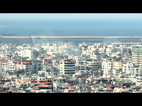 Beirut skyline after deadly Israeli strike | AFP